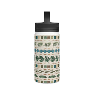 Oasis Stripes Handle Lid Water Bottle