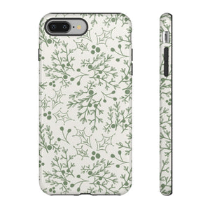 Green Christmas Branch Phone Case