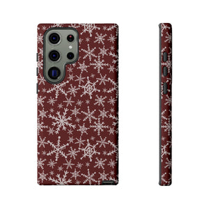 Red Snowflakes Phone Case