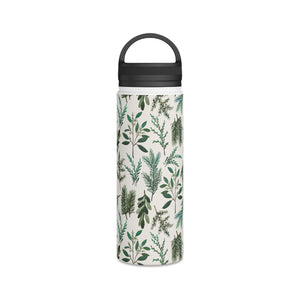 Winter Branches Handle Lid Water Bottle