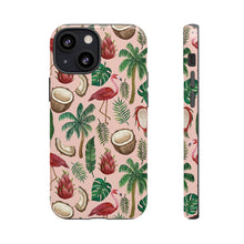 Load image into Gallery viewer, Flamingo Coconut Phone Case
