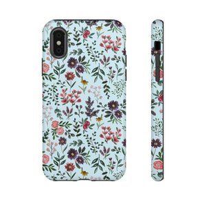 Bright Watercolor Flower - Blue Phone Case