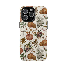 Load image into Gallery viewer, Fall Pumpkins, Flowers and Leaves Phone Case