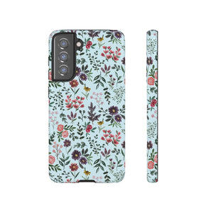Bright Watercolor Flower - Blue Phone Case