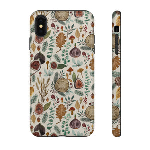 Figs, Mushrooms and Leaves Phone Case