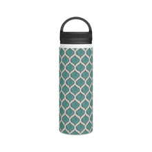 Load image into Gallery viewer, Turquoise Tile Handle Lid Water Bottle