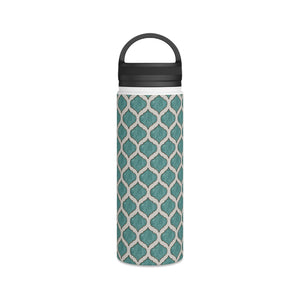 Turquoise Tile Handle Lid Water Bottle