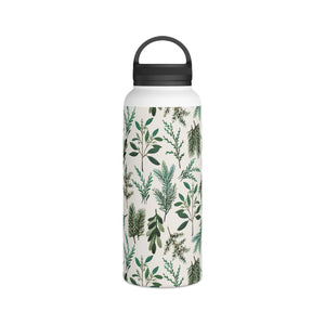 Winter Branches Handle Lid Water Bottle