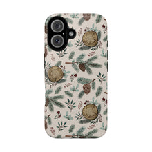 Load image into Gallery viewer, Winter Branches, Berries and Pine Cones Phone Case
