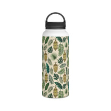 Load image into Gallery viewer, Tropical Leaves and Lanterns Handle Lid Water Bottle