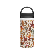Load image into Gallery viewer, Watercolor Fall Leaves Handle Lid Water Bottle
