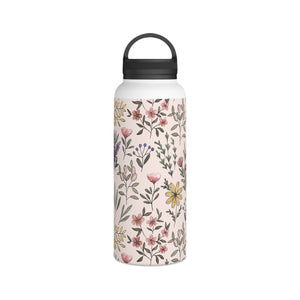 Spring Botanical Handle Lid Water Bottle