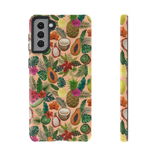 Load image into Gallery viewer, Tropical Fruit and Flowers Phone Case