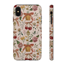Load image into Gallery viewer, Bows, Flowers and Cherries Phone Case