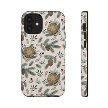 Load image into Gallery viewer, Winter Branches, Berries and Pine Cones Phone Case