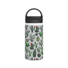 Load image into Gallery viewer, Cactus Watercolor Handle Lid Water Bottle