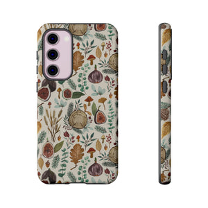 Figs, Mushrooms and Leaves Phone Case