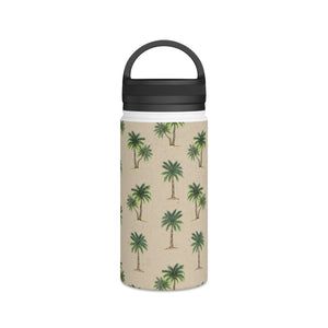 Palm Tree Handle Lid Water Bottle
