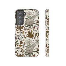 Load image into Gallery viewer, Watercolor Fall Leaves and Flowers Phone Case