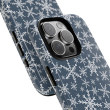 Load image into Gallery viewer, Blue Snowflakes Phone Case