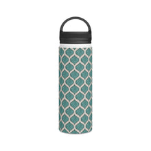 Load image into Gallery viewer, Turquoise Tile Handle Lid Water Bottle
