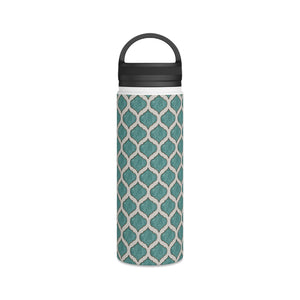 Turquoise Tile Handle Lid Water Bottle