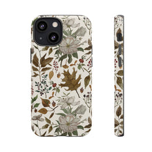 Load image into Gallery viewer, Watercolor Fall Leaves and Flowers Phone Case