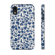 Load image into Gallery viewer, Dark Blue Floral Phone Case