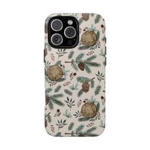 Load image into Gallery viewer, Winter Branches, Berries and Pine Cones Phone Case