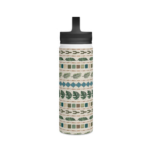 Oasis Stripes Handle Lid Water Bottle