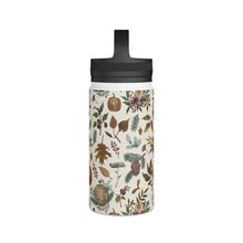 Load image into Gallery viewer, Pumpkins, Flowers and Fall Foliage Handle Lid Water Bottle