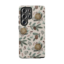 Load image into Gallery viewer, Winter Branches, Berries and Pine Cones Phone Case