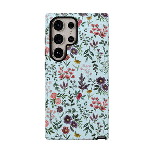 Bright Watercolor Flower - Blue Phone Case