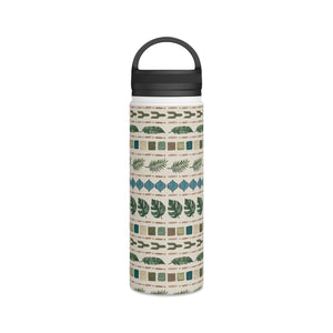 Oasis Stripes Handle Lid Water Bottle