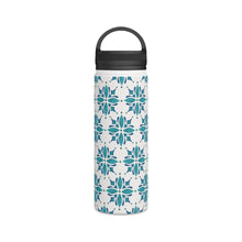Load image into Gallery viewer, Teal Tile Handle Lid Water Bottle
