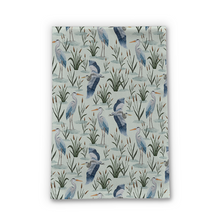 Load image into Gallery viewer, Blue Heron Tea Towel