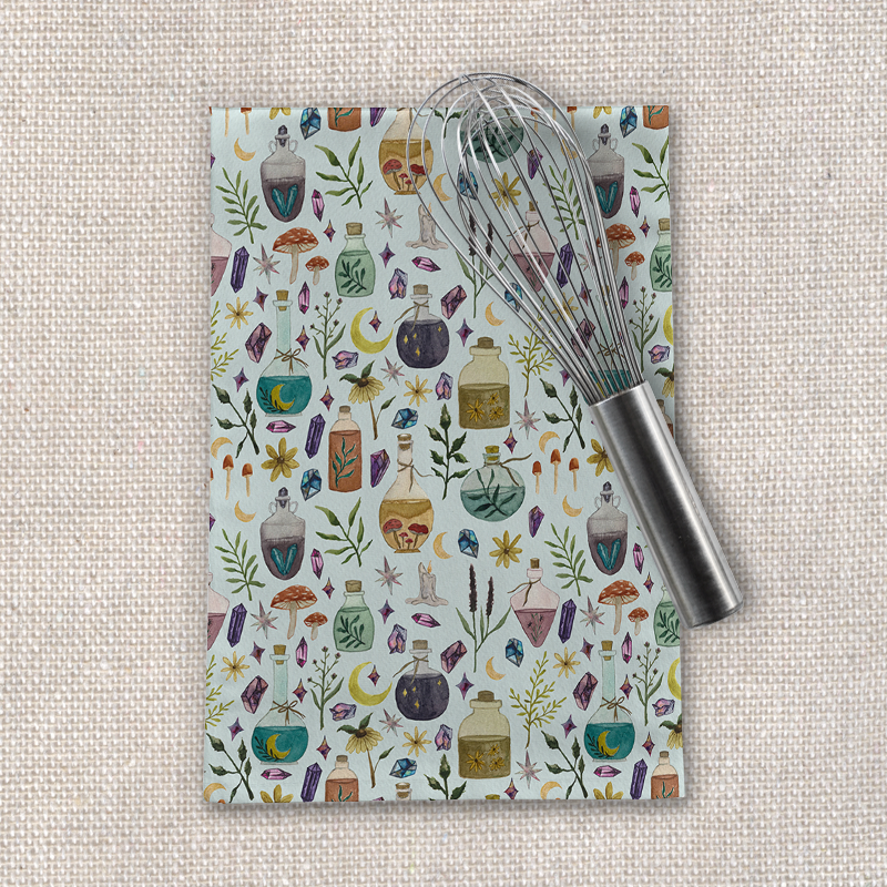 Botanical Potions Tea Towel