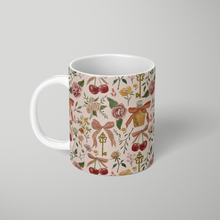 Load image into Gallery viewer, Bows, Flowers and Cherries Pattern - Mug