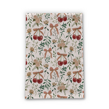 Load image into Gallery viewer, Cherry and Roses Tea Towel