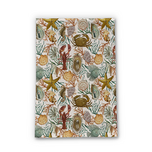 Load image into Gallery viewer, Coastal Creatures Tea Towel