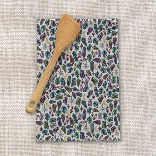 Crystals Tea Towel
