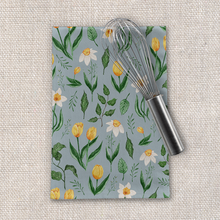 Load image into Gallery viewer, Daffodils and Tulips Tea Towel