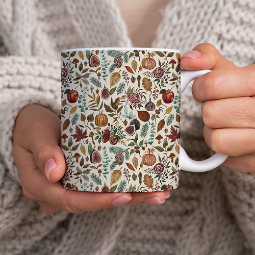 Fall Forest Pattern - Mug