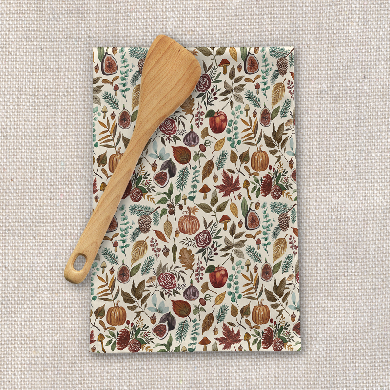 Fall Forest Tea Towel