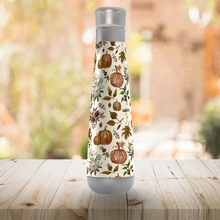 Load image into Gallery viewer, Fall Pumpkins, Flowers and Leaves Peristyle Water Bottle