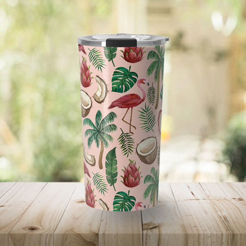 Flamingo Coconut Travel Mug
