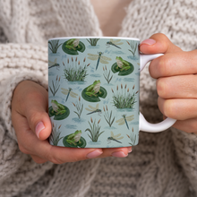 Load image into Gallery viewer, Frog and Dragonfly Pattern - Mug
