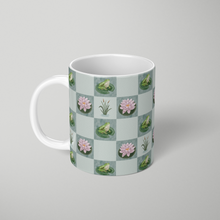 Load image into Gallery viewer, Frog and Lily Pad Checkered Pattern - Mug