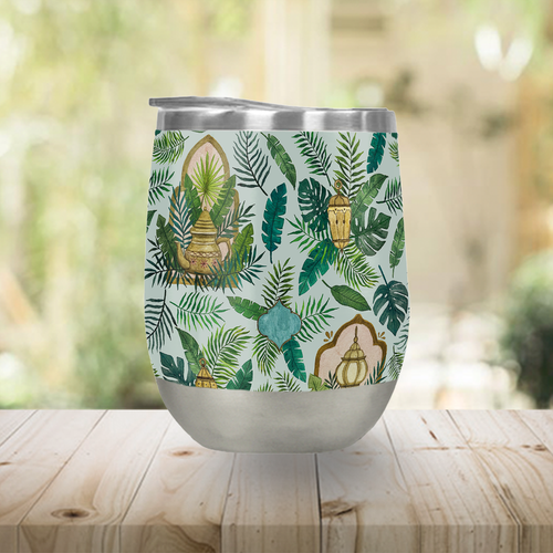 Lantern Tea Garden Wine Tumbler