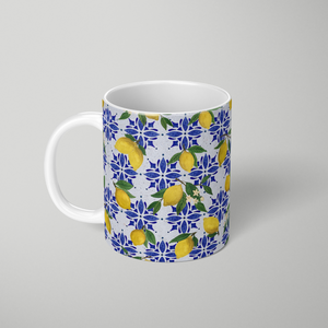 Lemon Tile Pattern - Mug